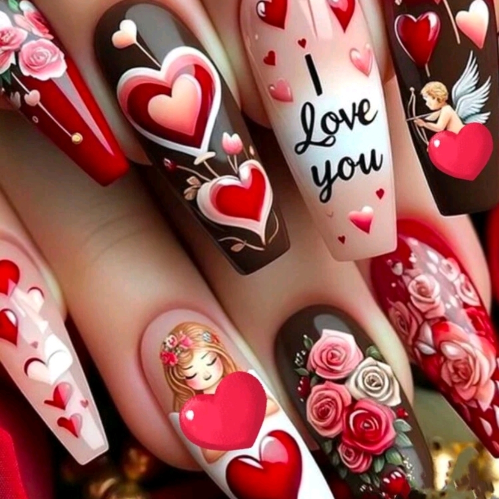 Valentine's Day Nail Art Set